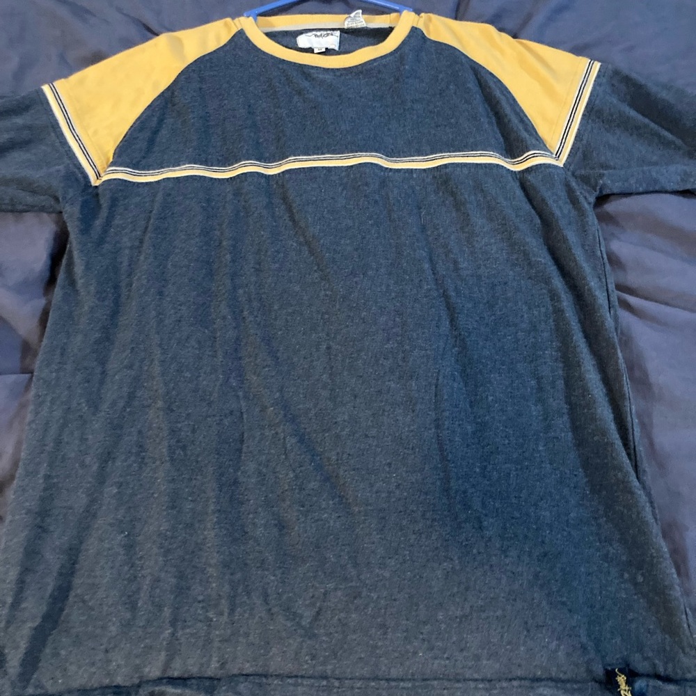 Point Zero Blue and Yellow Y2K Shirt